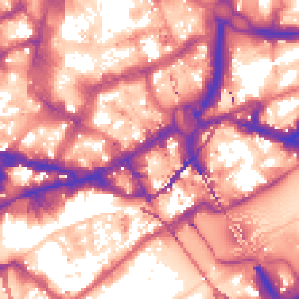 Daytime road noise heatmap for NE1 1AE