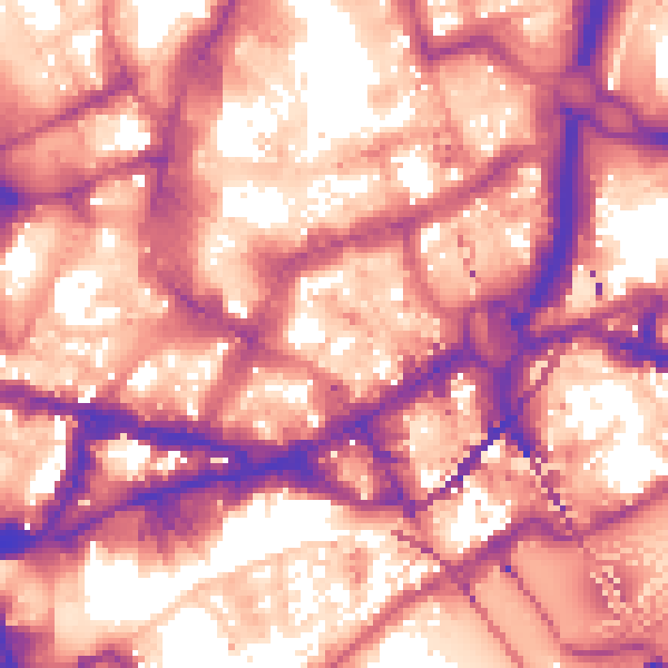 Daytime road noise heatmap for NE1 1EN
