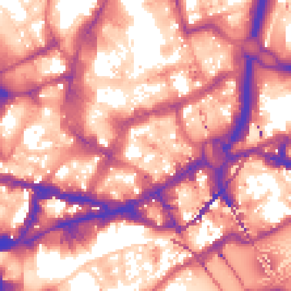 Daytime road noise heatmap for NE1 1EW