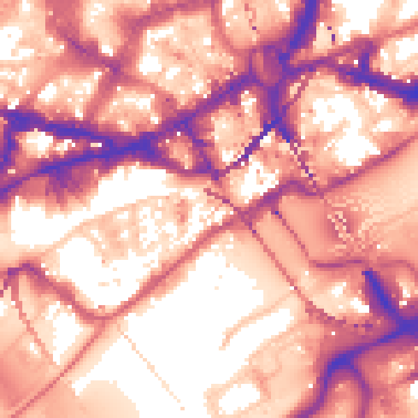 Daytime road noise heatmap for NE1 1RN