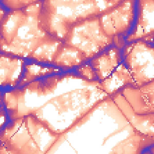 Daytime road noise heatmap for NE1 1SE