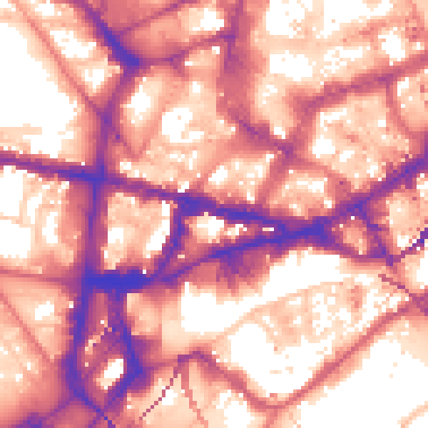 Daytime road noise heatmap for NE1 1SG