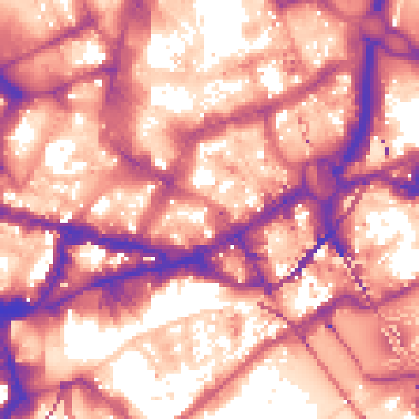 Daytime road noise heatmap for NE1 1UQ