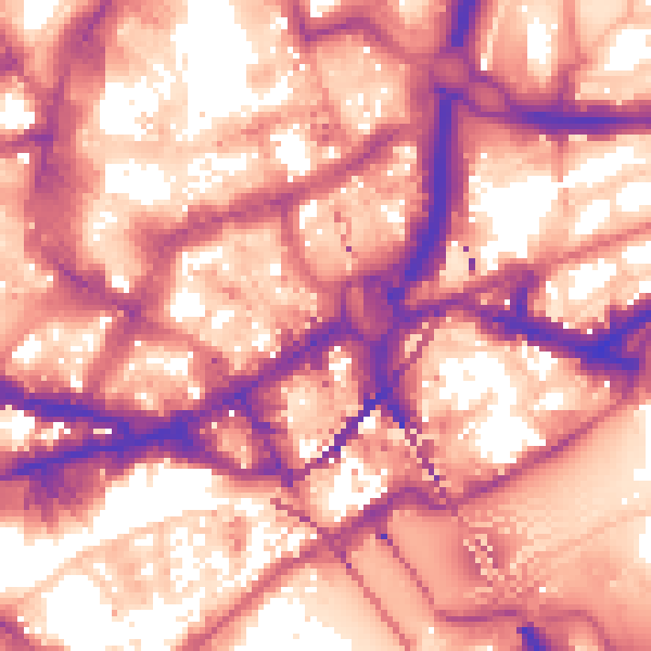 Daytime road noise heatmap for NE1 1YE