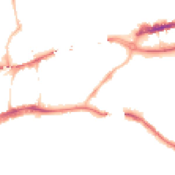 Night-time road noise heatmap for NE1 2AJ