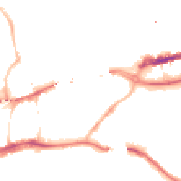Night-time road noise heatmap for NE1 2AR