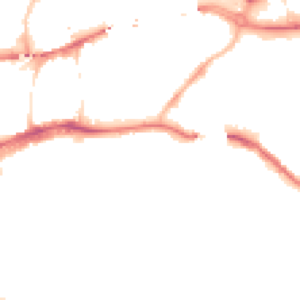 Night-time road noise heatmap for NE1 2BJ