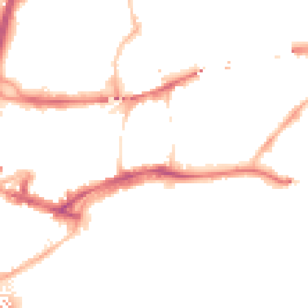 Night-time road noise heatmap for NE1 2DB