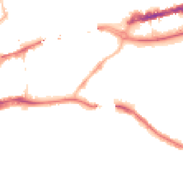 Night-time road noise heatmap for NE1 2DQ
