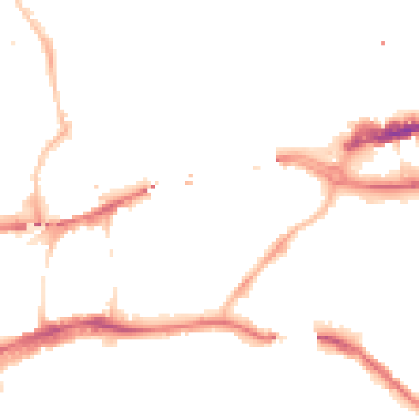 Night-time road noise heatmap for NE1 2PQ