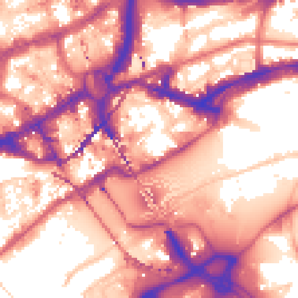 Daytime road noise heatmap for NE1 3HE