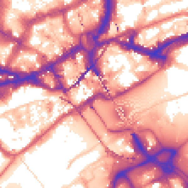 Daytime road noise heatmap for NE1 3JF