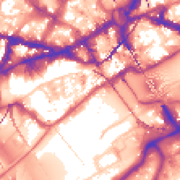 Daytime road noise heatmap for NE1 3RJ