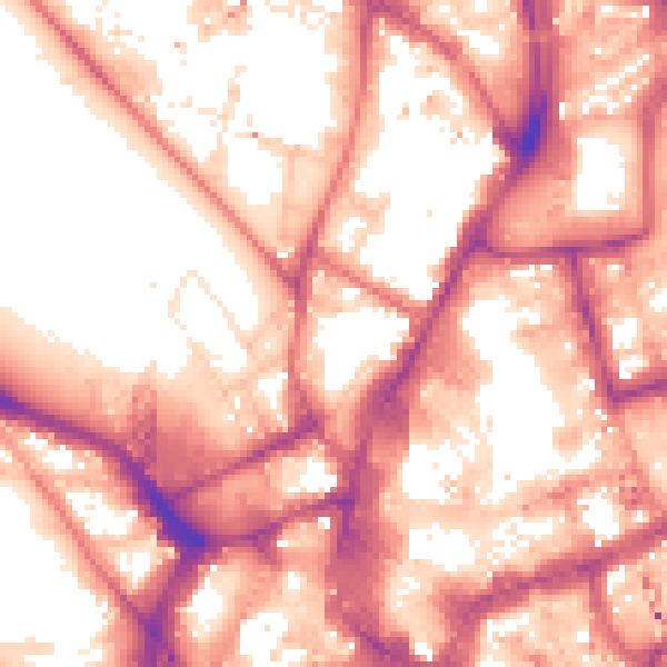 Daytime road noise heatmap for NE1 4DA
