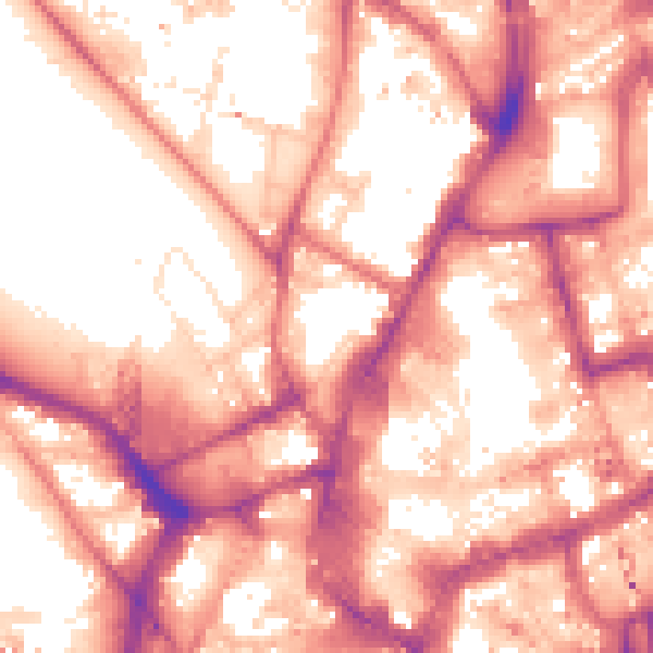 Daytime road noise heatmap for NE1 4DB
