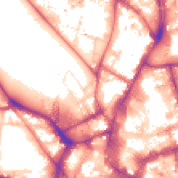 Daytime road noise heatmap for NE1 4LN