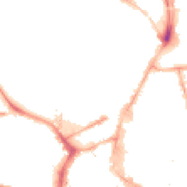 Night-time road noise heatmap for NE1 4LN