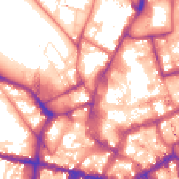 Daytime road noise heatmap for NE1 4PF