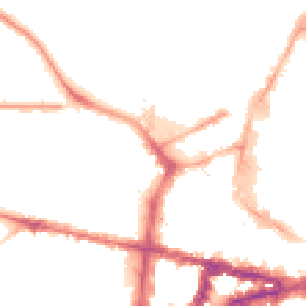 Night-time road noise heatmap for NE1 4SH
