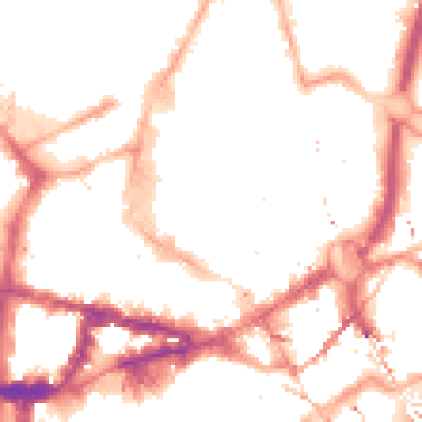 Night-time road noise heatmap for NE1 5AE