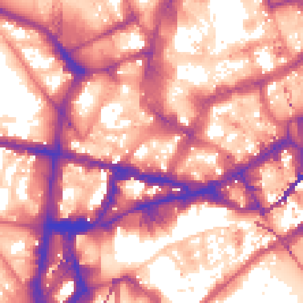 Daytime road noise heatmap for NE1 5AR