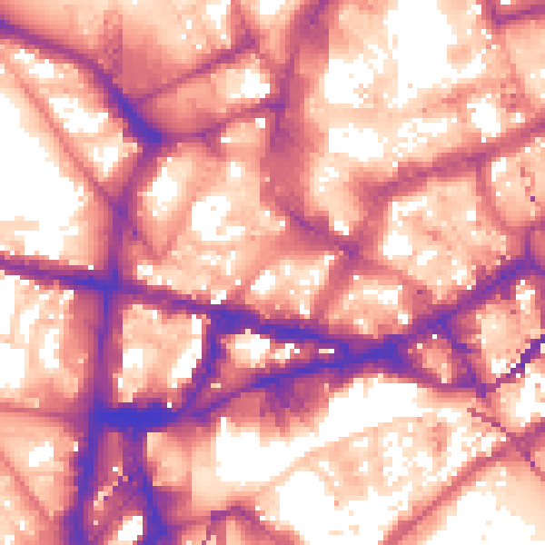 Daytime road noise heatmap for NE1 5AS