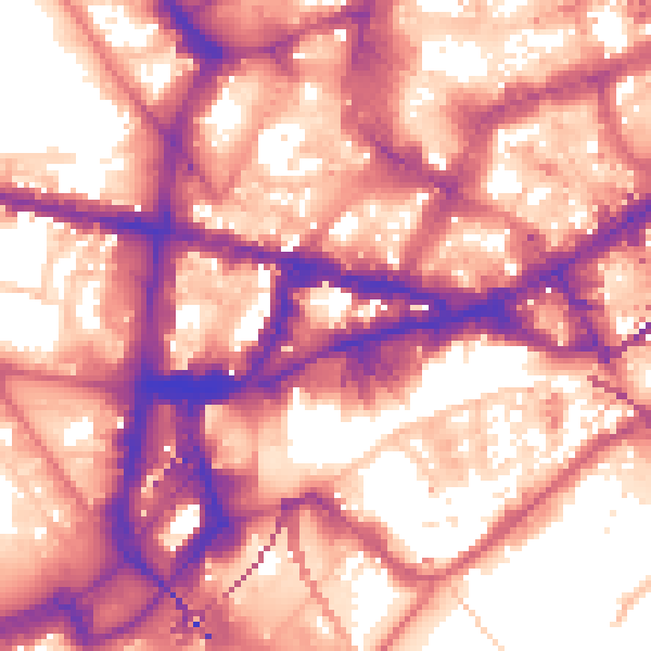 Daytime road noise heatmap for NE1 5EJ