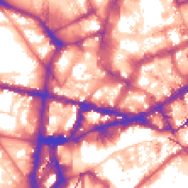 Daytime road noise heatmap for NE1 5PZ