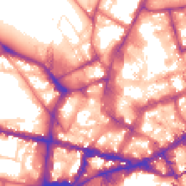 Daytime road noise heatmap for NE1 5SF