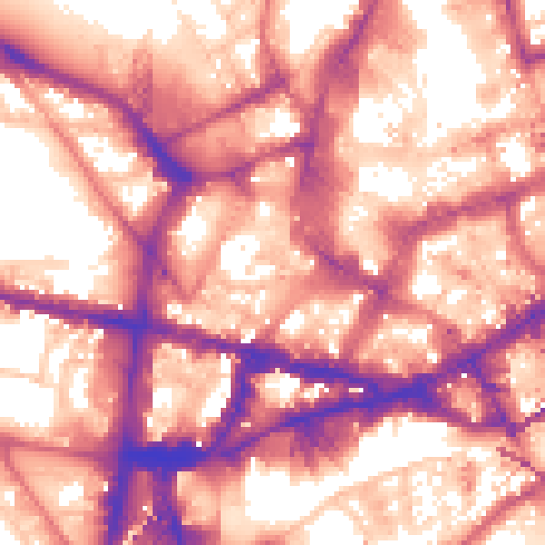 Daytime road noise heatmap for NE1 5UG