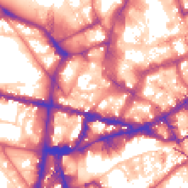 Daytime road noise heatmap for NE1 5XD