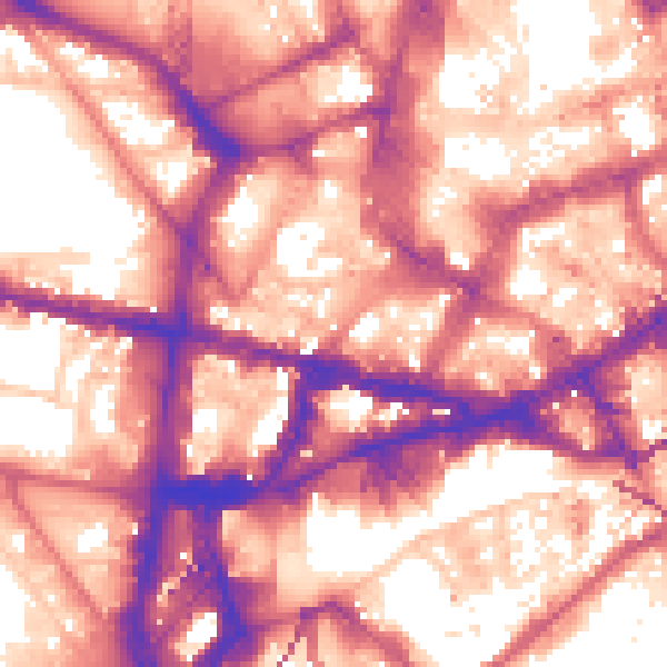 Daytime road noise heatmap for NE1 5XN