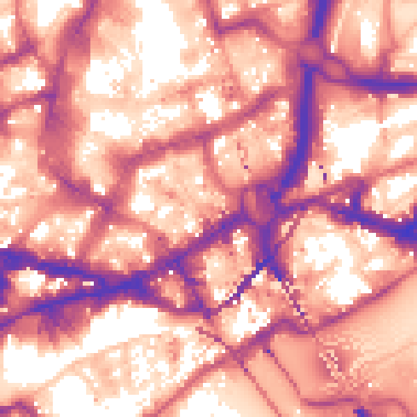 Daytime road noise heatmap for NE1 6AE