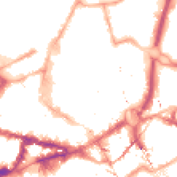 Night-time road noise heatmap for NE1 6EG