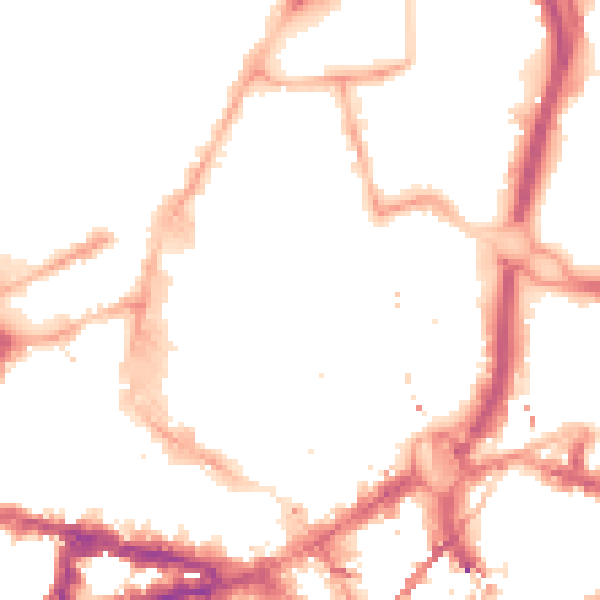 Night-time road noise heatmap for NE1 7AJ