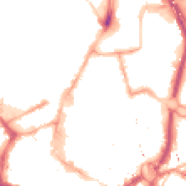 Night-time road noise heatmap for NE1 7AT
