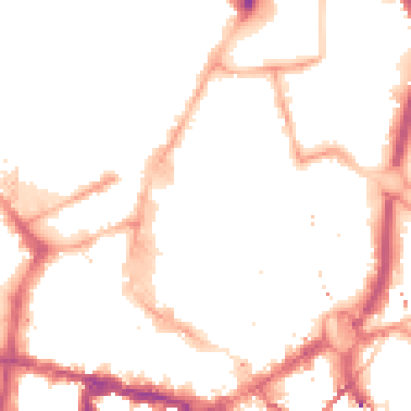 Night-time road noise heatmap for NE1 7JH