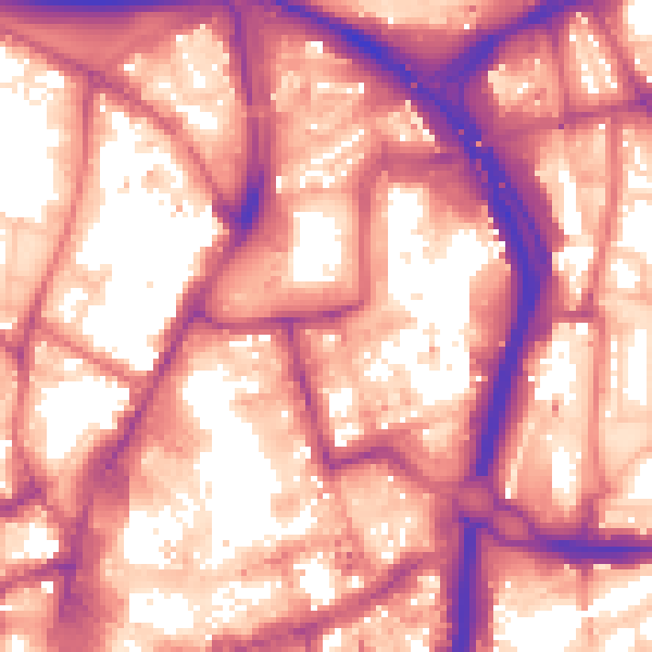 Daytime road noise heatmap for NE1 7PQ