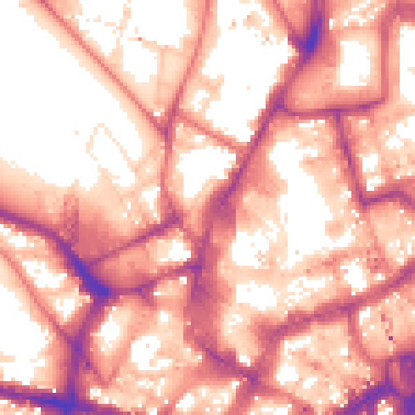 Daytime road noise heatmap for NE1 7RA