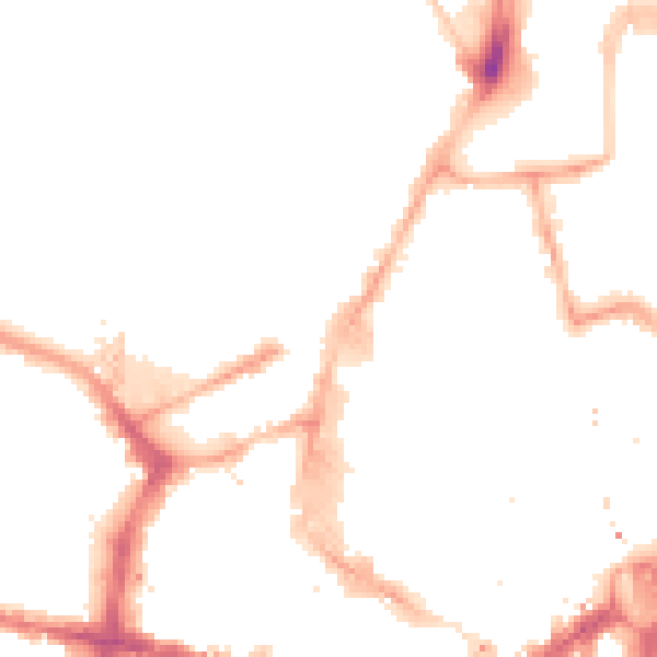 Night-time road noise heatmap for NE1 7RA