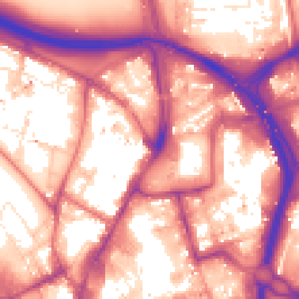 Daytime road noise heatmap for NE1 7RD