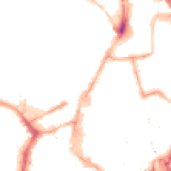 Night-time road noise heatmap for NE1 7RQ