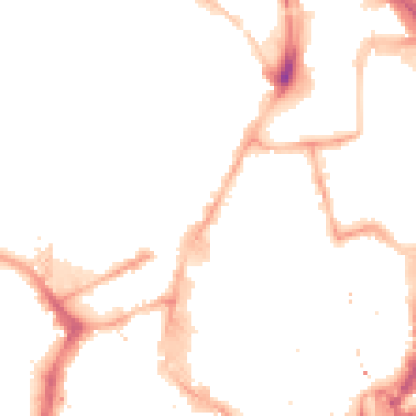 Night-time road noise heatmap for NE1 7RW