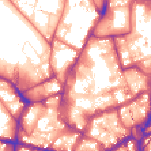 Daytime road noise heatmap for NE1 7XW