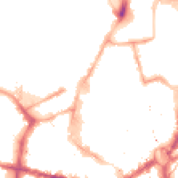 Night-time road noise heatmap for NE1 7XW