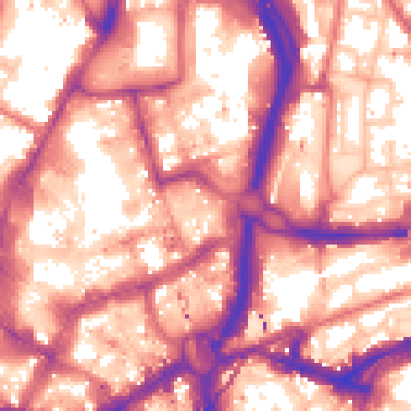 Daytime road noise heatmap for NE1 8AT