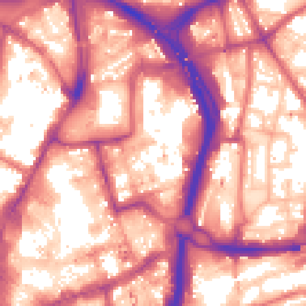 Daytime road noise heatmap for NE1 8SG