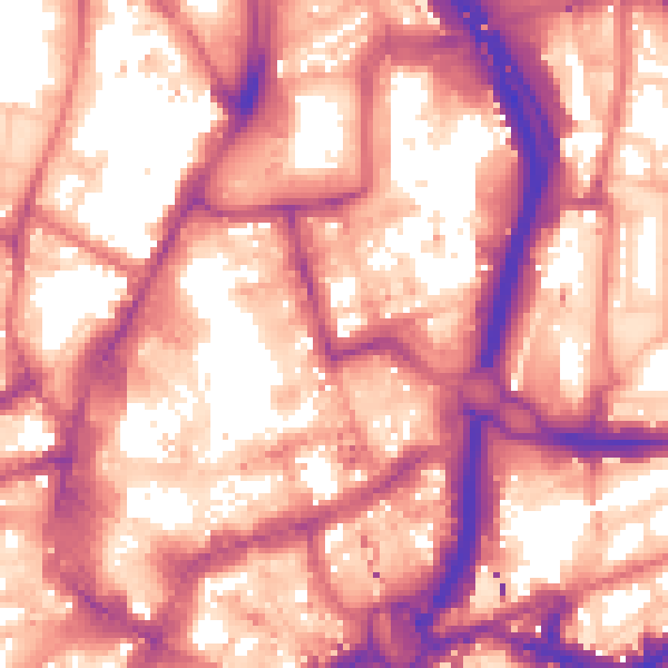 Daytime road noise heatmap for NE1 8YW