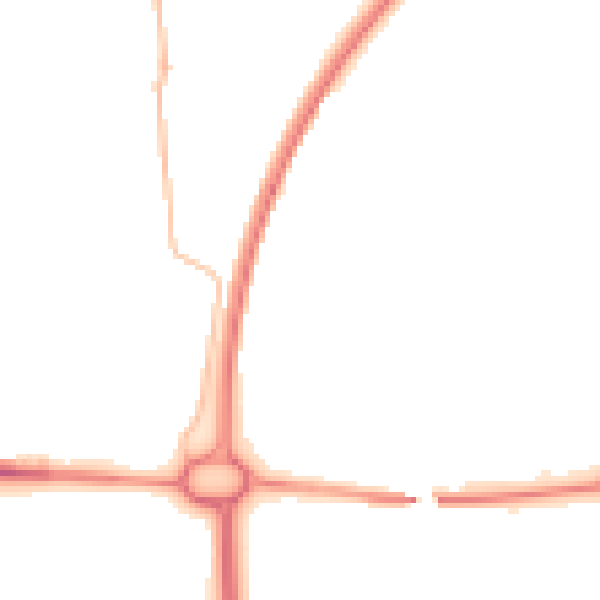Night-time road noise heatmap for NE12 5AD