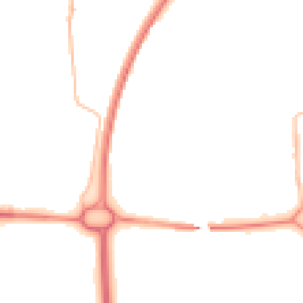 Night-time road noise heatmap for NE12 5AF